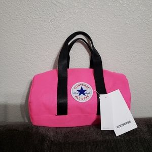 PINK converse insulated duffel lunch bag